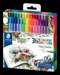 Linery "Triplus", Johanna Basford limitovaná edícia, sada, 0,3 mm, STAEDTLER